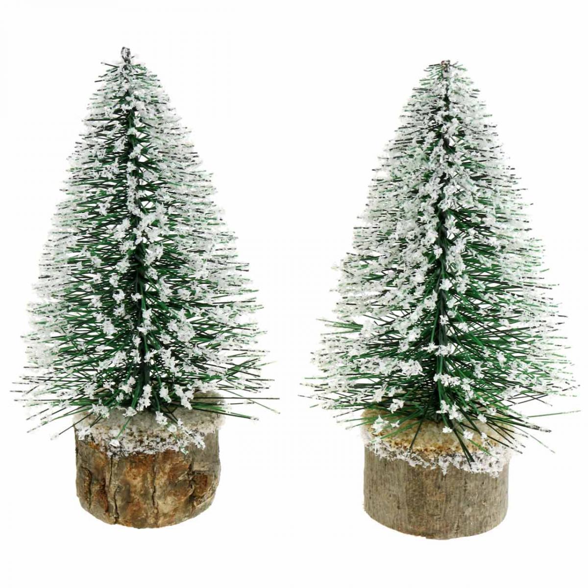 Künstlicher Tannenbaum 50cm Geeist - Weißer Weihnachtsbaum In Jutesack