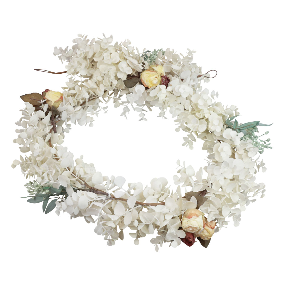 Deko Girlande Eukalyptus knstliche Rosen 170cm | Floristik21