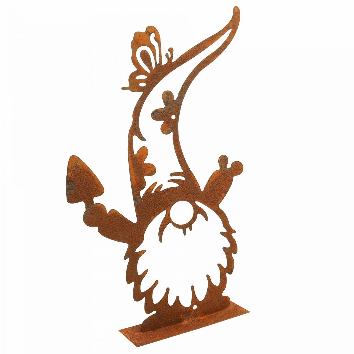 Edelrost-Flamme Für Holz – 40cm Hoch, Weihnachtsdeko Mit Teelicht-Effekt