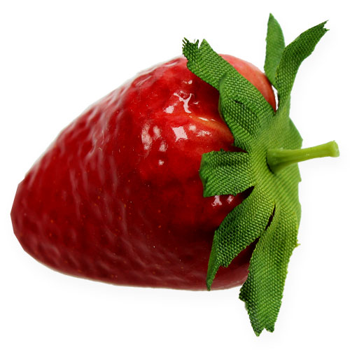 3 x große Deko Erdbeeren Früchte Attrappen Dekoration Kunstobst Schokofrüchte 