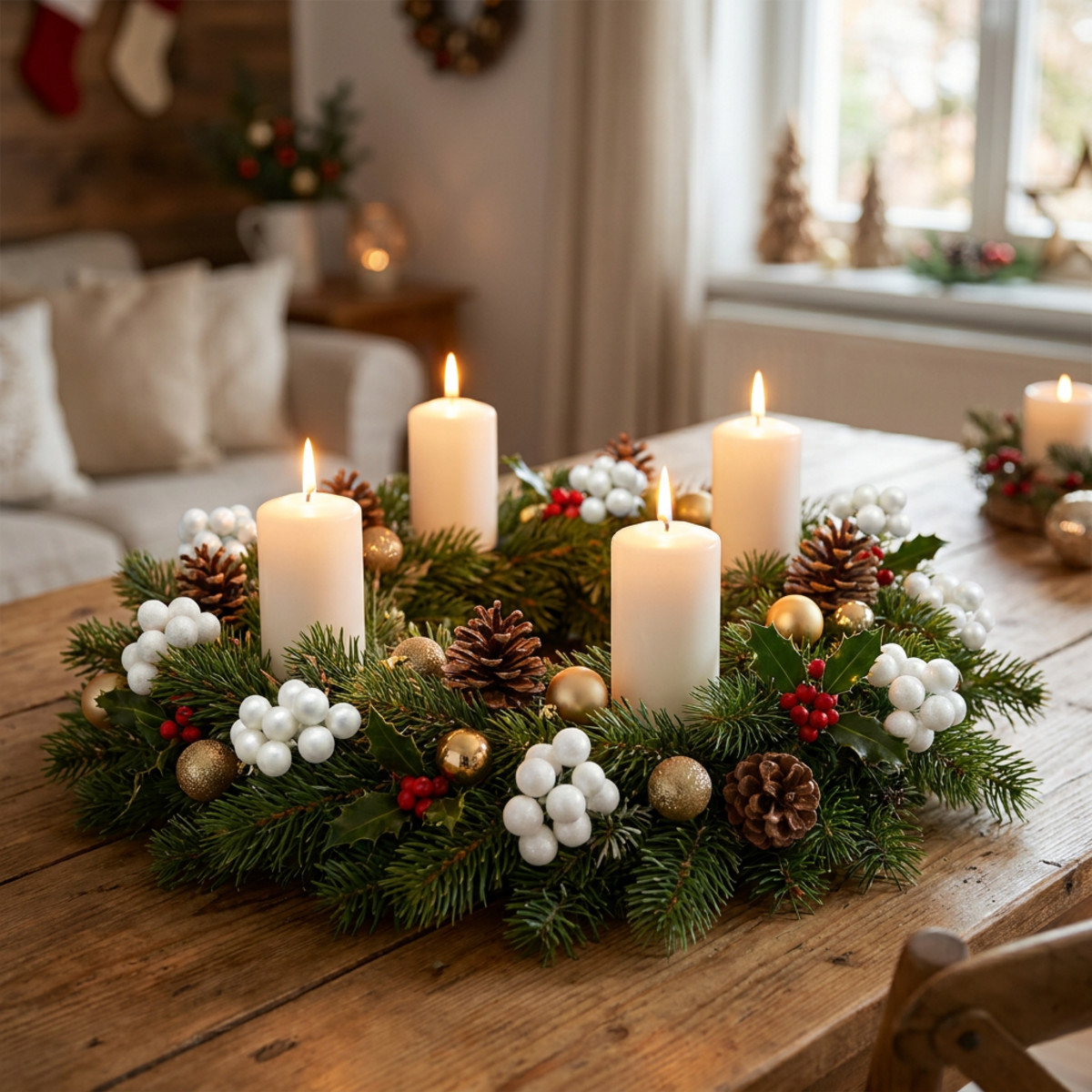 Mini Weihnachtskugeln Weiß Marmoriert Ø20mm 140St