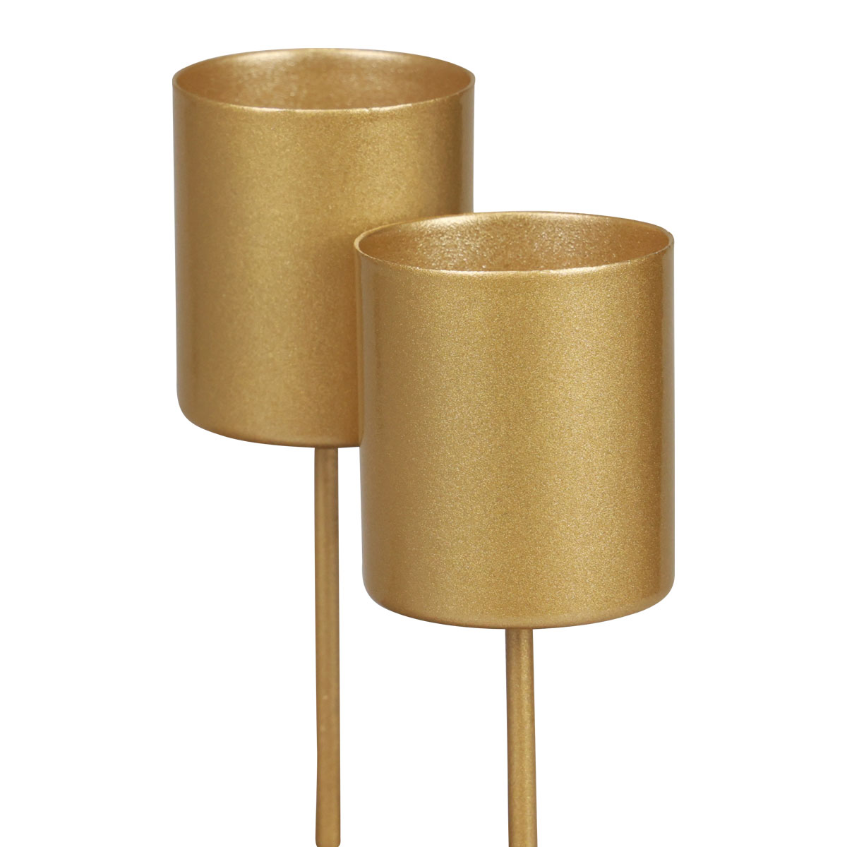 Kerzenhalter mit Dorn Gold Stecken 4 St 3,2×4cm