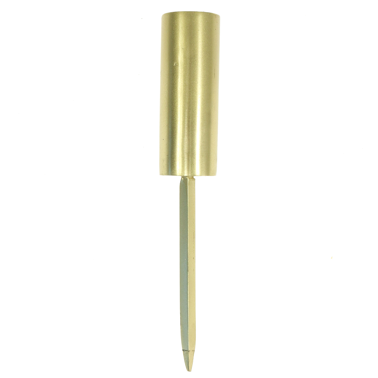 Floristik21.de Kerzenhalter für Stabkerzen schmal Gold Ø2,2cm H15cm  4St-803607-92