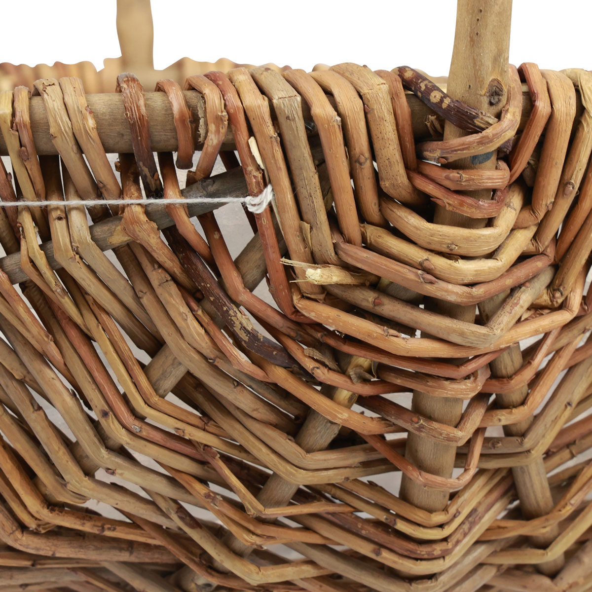 Pflanzkorb 3er-Set natur Weidenholz mit Henkel