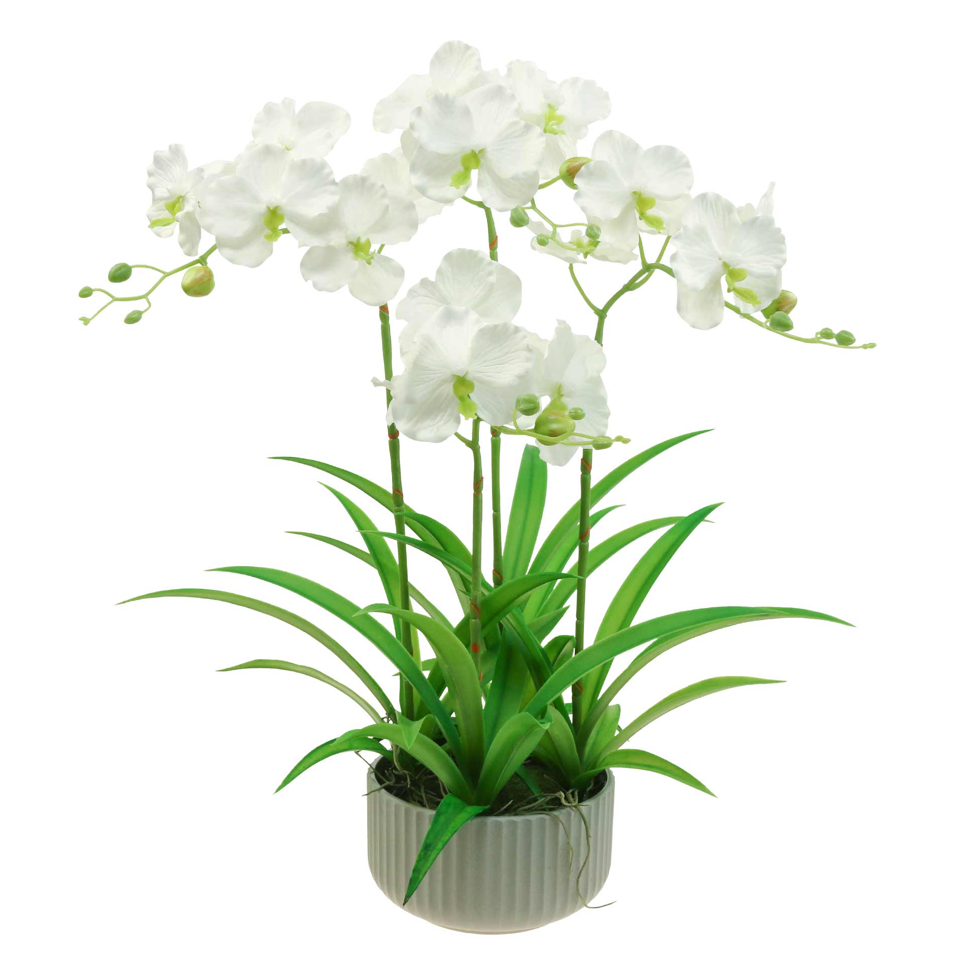 Knstliche Orchidee Blume Im Topf  Wei, Realistisch  Home Party Deko Knstliche  Orchideen Wei