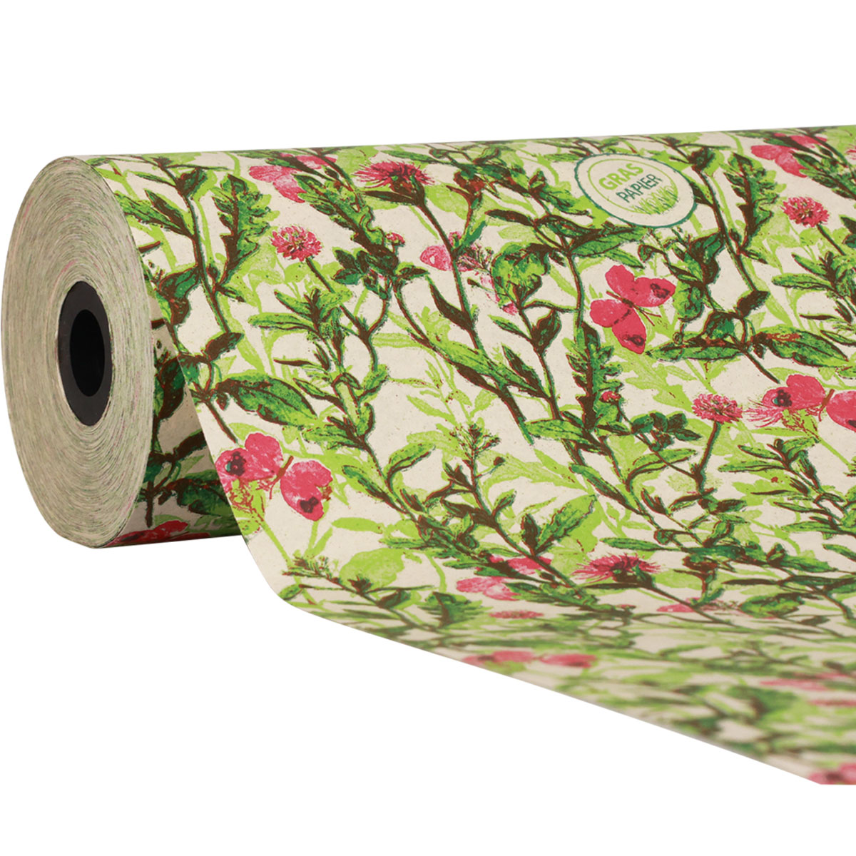 Manschettenpapier Rolle 25cm X 100m - 9 Farben Zur Auswahl - Hochwertiges, Reißfestes Wickelpapier Für Floristik, Blumensträuße, Basteln & Verpackungen (Rot