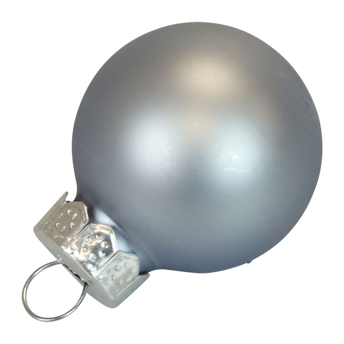 Floristik21.de Mini Weihnachtskugeln Glas Blau Matt/Glänzend Ø2,5cm 24St