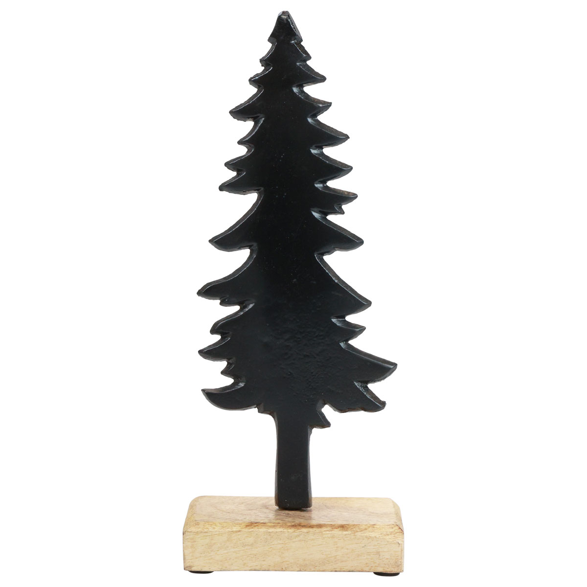 Floristik21.de Weihnachtsdeko Tannenbaum Holz Metall Tischdeko H27cm-09304