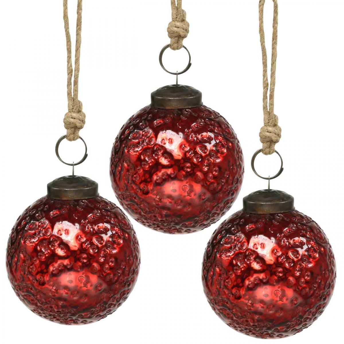 Rote Christbaumkugeln Glas