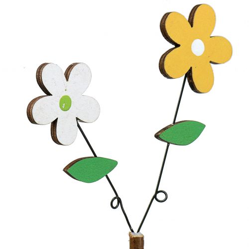 Artikel Dekostecker Holzblume H44cm 6St