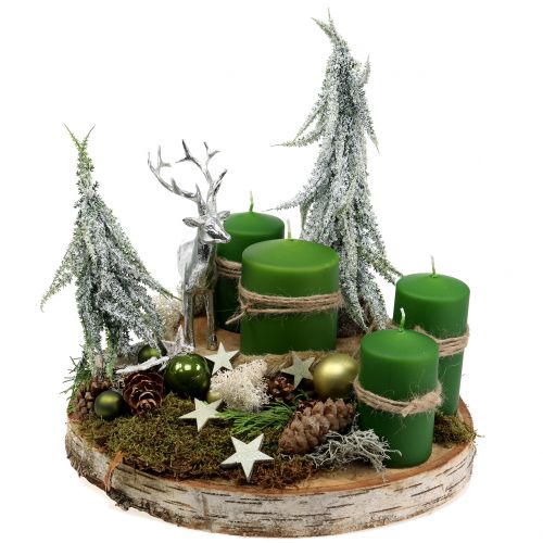 Floristik21 Dekofigur Hirsch Silber 16,5cm