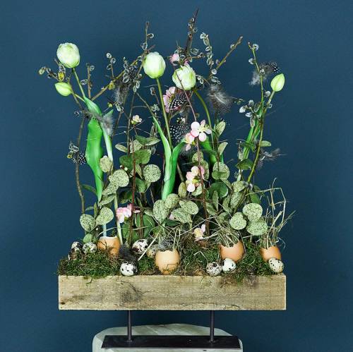 Artikel Künstliche Tulpen Weiß Creme Real Touch 38cm 7 St