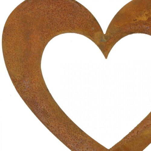 Herz Rost Gartendeko Metallherz 10cm 12St