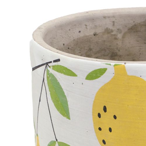 Floristik21 Übertopf Keramik Zitronen Deko Blumentopf Sommer H17cm