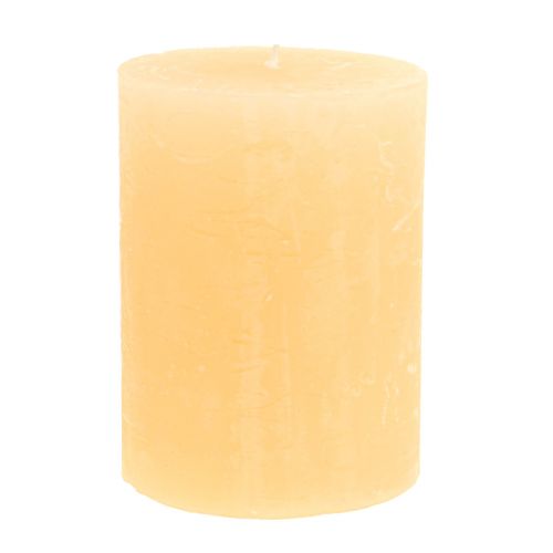 Artikel Kerzen Apricot Hell Durchgefärbte Stumpenkerzen 60×80mm 4St