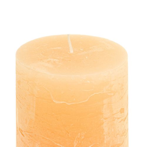 Artikel Kerzen Apricot Hell Durchgefärbt Stumpenkerzen 85×150mm 2St