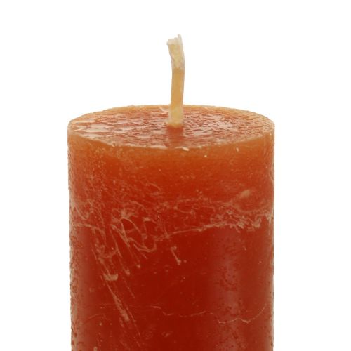 Floristik21 Stabkerzen durchgefärbt Braune Kerzen 34×240mm 4St