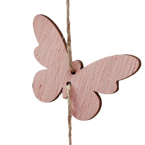 Windspiel Deko Schmetterlinge Fensterdeko Holz Ø15cm 55cm