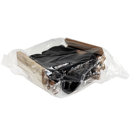 Artikel Deko Vögel Schwarz Holzvögel Holzdeko Frühling 13,5cm 6 St
