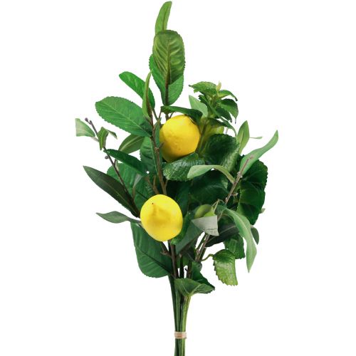 Floristik21 Dekozweige Mediterrane Deko Zitronen künstlich 50cm