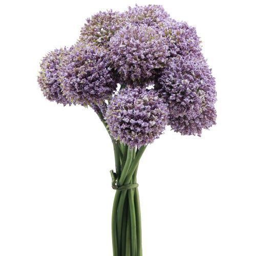 Floristik21 Kunstblumen Kugelblume Allium künstlich Violett 25cm 12 St
