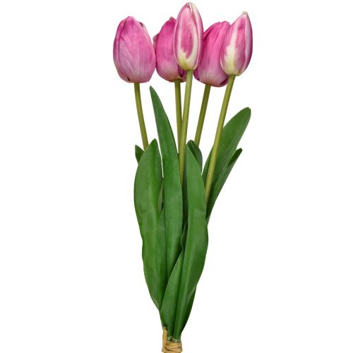 Artikel Rosa Tulpen Deko Real Touch Kunstblumen Frühling 49cm 5St