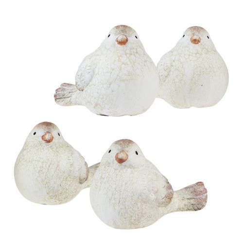 Floristik21 Tischdeko Frühlingsdeko Deko Vogelfiguren 8,5cm 4 St