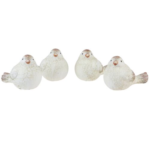 Floristik21 Tischdeko Frühlingsdeko Deko Vogelfiguren 8,5cm 4 St