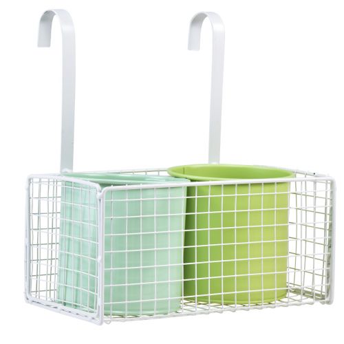 Floristik21 Blumentopf Hängend Metall Grün Balkon Deko L22cm H23,5cm