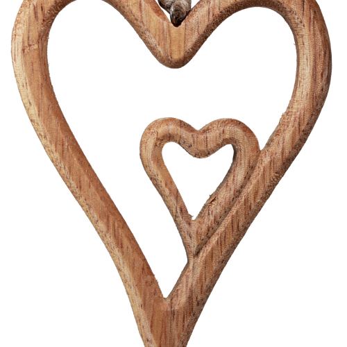 Artikel Holzherz Natur Holz Herzen zum Aufhängen 8×11cm 4St