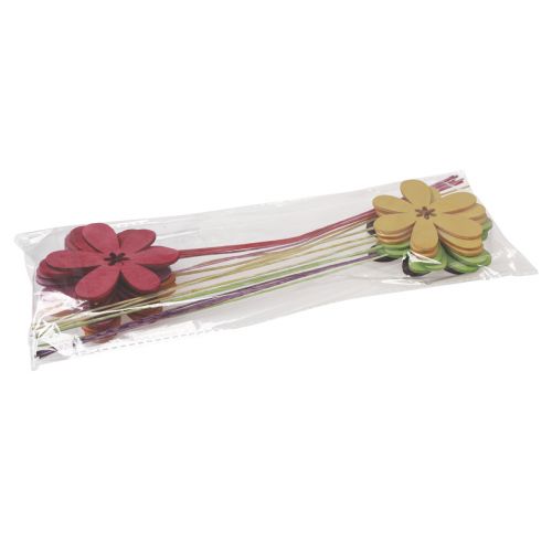 Artikel Frühlingsdeko Blumenstecker Holz Blüte 30,5cm 18 St