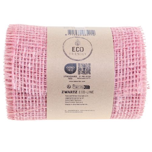 Artikel Tischläufer Jute Tischband Juteband Hellrosa 15cm 10m