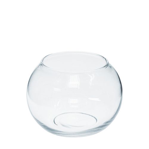 Floristik21 Kugelvase Glas Mini Vase Rund Glas Deko H8cm Ø7cm