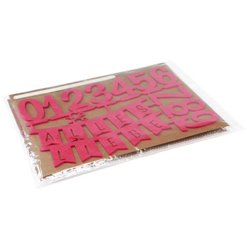 Artikel Tischdeko Geburtstag Kuchentopper Streudeko aus Filz Rosa Pink 2St