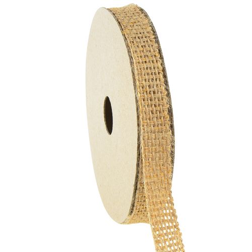 Juteband Dekoband Natur Bronze Geschenkband B12mm L10m