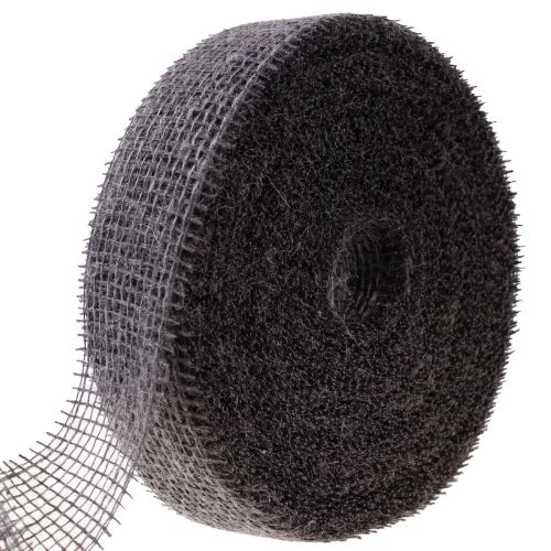 Floristik21 Juteband Netzband Dekoband Jute Braun Taupe 5cm 40m