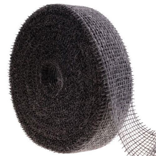 Juteband Netzband Dekoband Jute Braun Taupe 5cm 40m