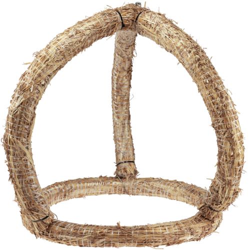 Floristik21 Deko Krone Stroh Strohkrone Strohkranz Naturkranz 50×55cm