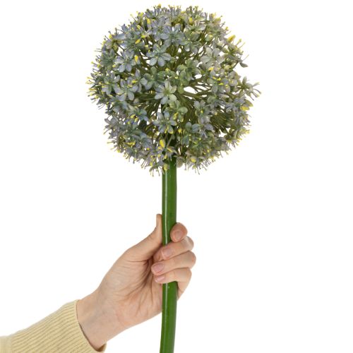Artikel Hochwertiger künstlicher Blütenzweig Allium in Weiß, naturgetreue Optik, 90 cm