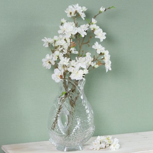 Artikel Glasvase Fischform Transparent 24,5 cm für Dekoration und Blumenarrangements