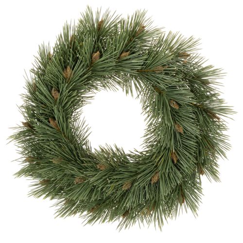 Künstlicher Nadelzweig-Kranz mit Zapfen, 40 cm, Grün, Innenbereich