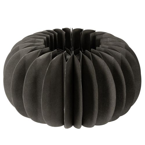 Wabenpapier Kürbis Dekoring 24cm Dunkelgrau 4 Stück