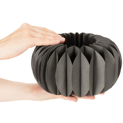 Artikel Wabenpapier Kürbis Dekoring 24cm Dunkelgrau 4 Stück