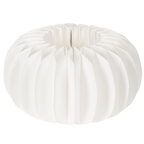 Wabenpapier Kürbis Rund Weiß 24 cm mit Vertiefung 4 Stück
