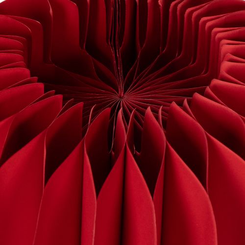 Set aus 4 Wabenpapier Kürbissen 24 cm Rot für Tisch- und Schaufensterdekoration | Floristik21.de