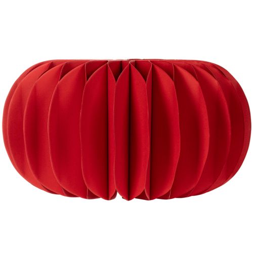 Set aus 4 Wabenpapier Kürbissen 24 cm Rot für Tisch- und Schaufensterdekoration | Floristik21.de