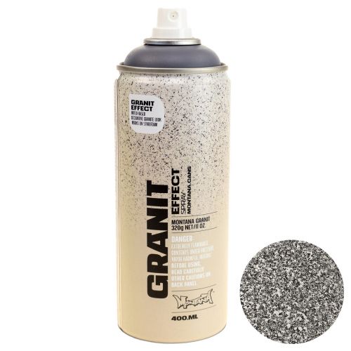 Floristik21 Lackspray Effektspray Granit Lack Montana Spray Grau 400ml