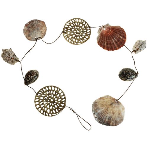 Artikel Maritime Deko Wandschmuck, Muschelgirlande, Maritime Girlande L125cm