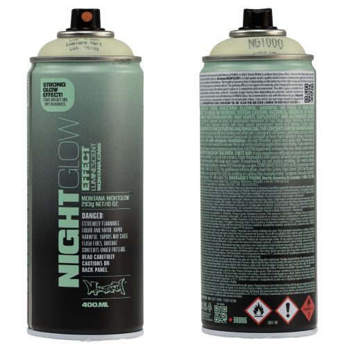 Floristik21 Fluoreszierende Farbe Spraydose Nightglow Grün 400ml