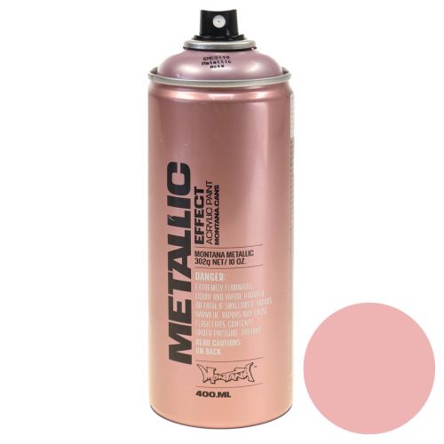 Floristik21 Lackspray Effektspray Metallic Lack Rosé Sprühdose 400ml